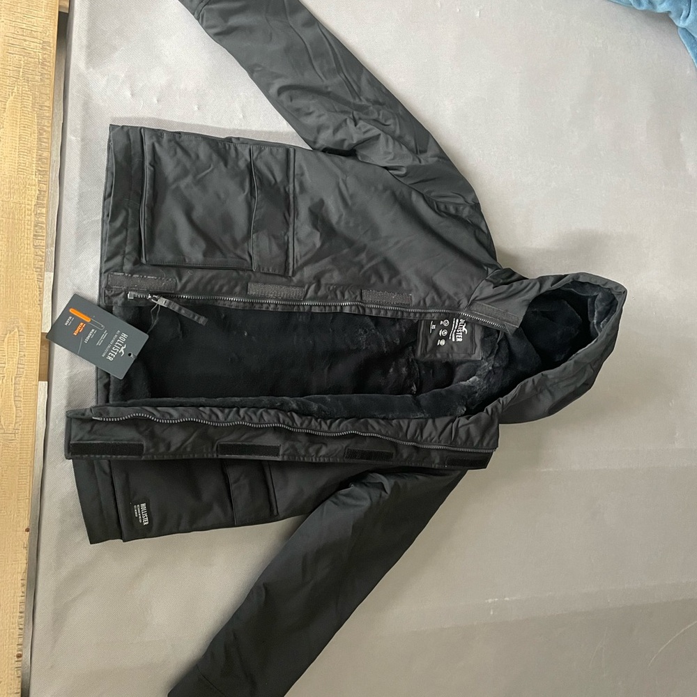 Men's Black Hooded Jacket
